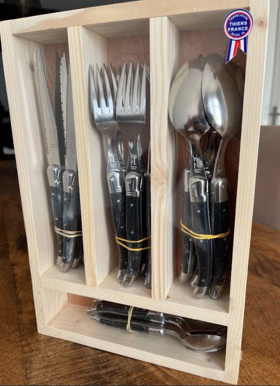 Laguiole Jean Néron - Maître coutelier Jean Néron - Faqueiro (24) - ABS - Ménagère para 6 pessoas #1.0