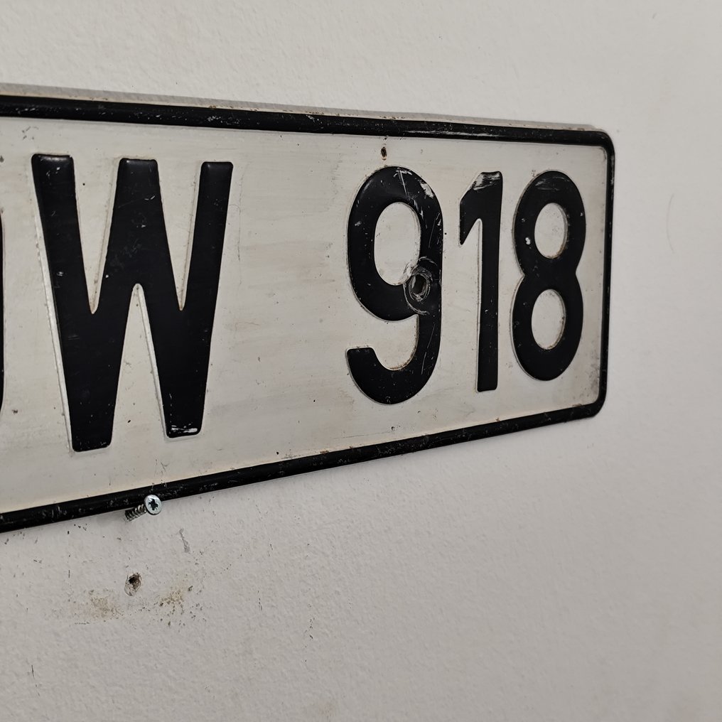 Tăbliță număr de înmatriculare (1) - Number plate - 1950-1960 #4.3