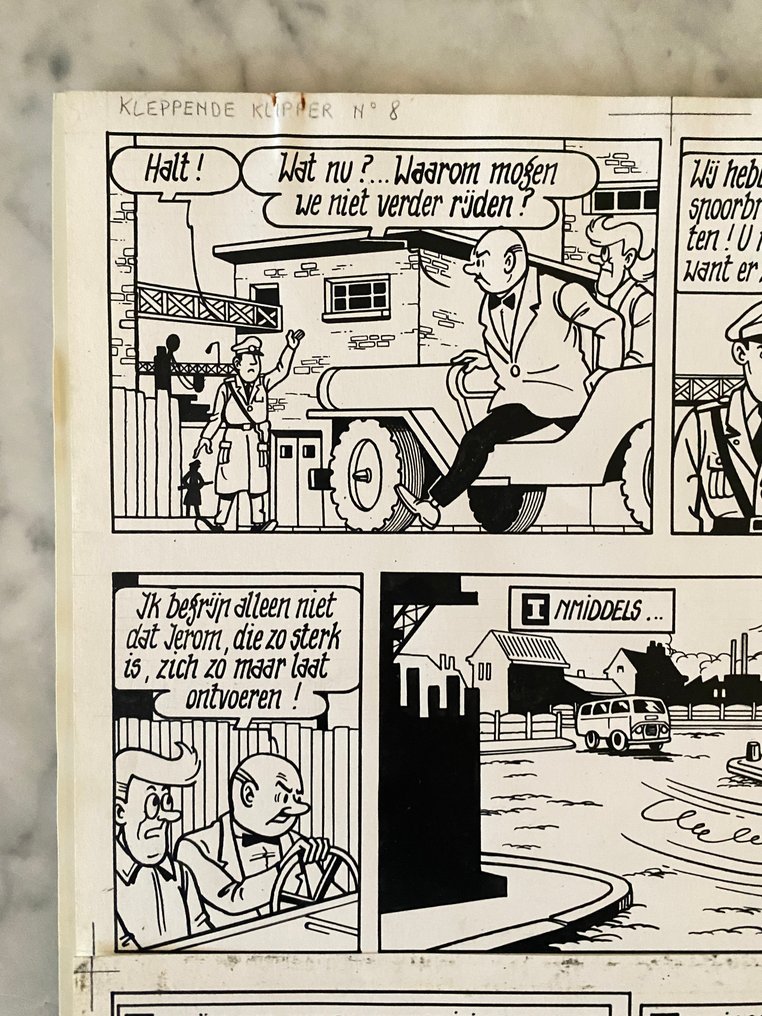 Willy Vandersteen - 1 Original page - Suske en Wiske - De Kleppende Klipper #1.0