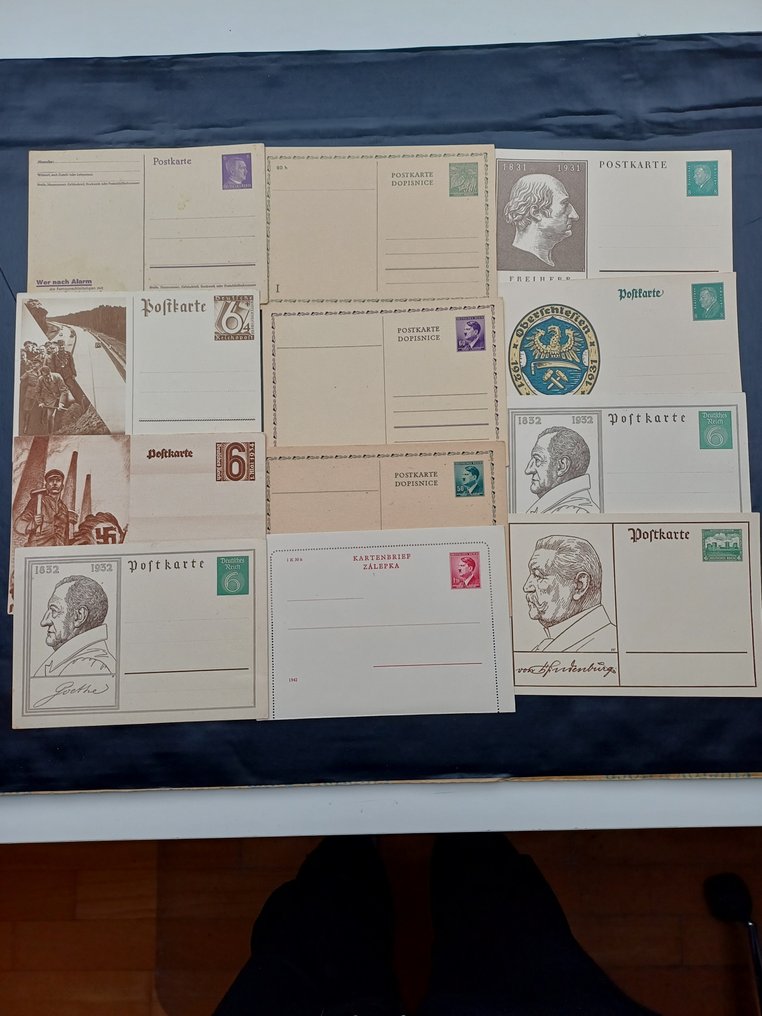 Imperio alemán 1872/1945 - Gran colección de objetos prefranqueados, incluyendo también varias cartas. #4.3