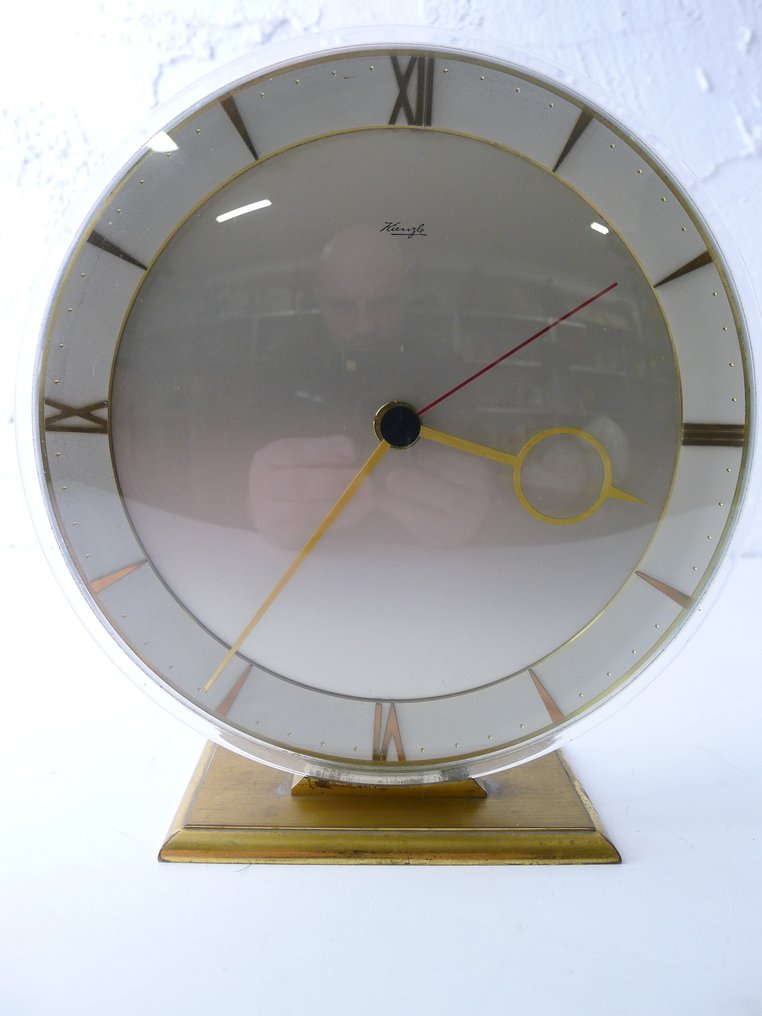 Kommodeur -  Art Deco Messing, Glas - 1950-1960 - Kienzle-ur #1.0