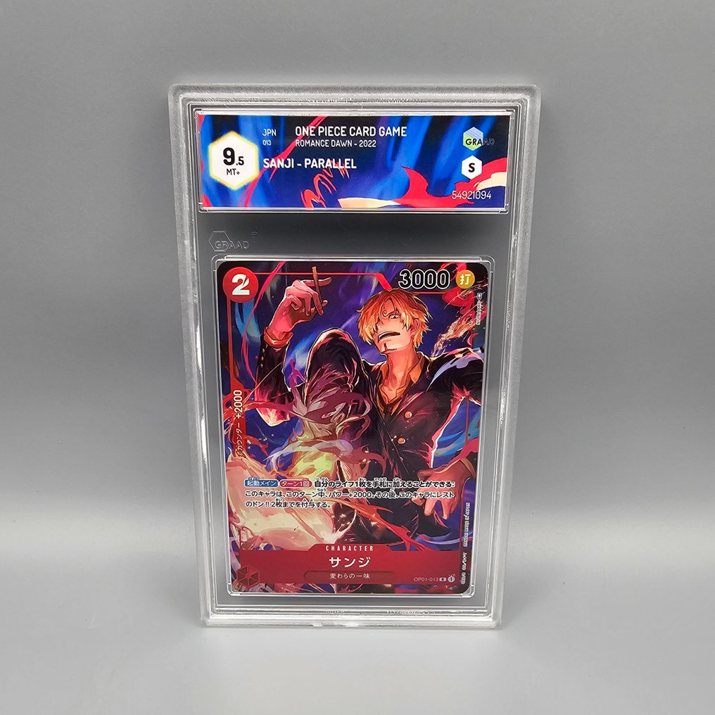 Pokémon Graded card - SANJI (Alternate Art) OP01-013 -> Romance Dawn - Graad 9.5 #1.0