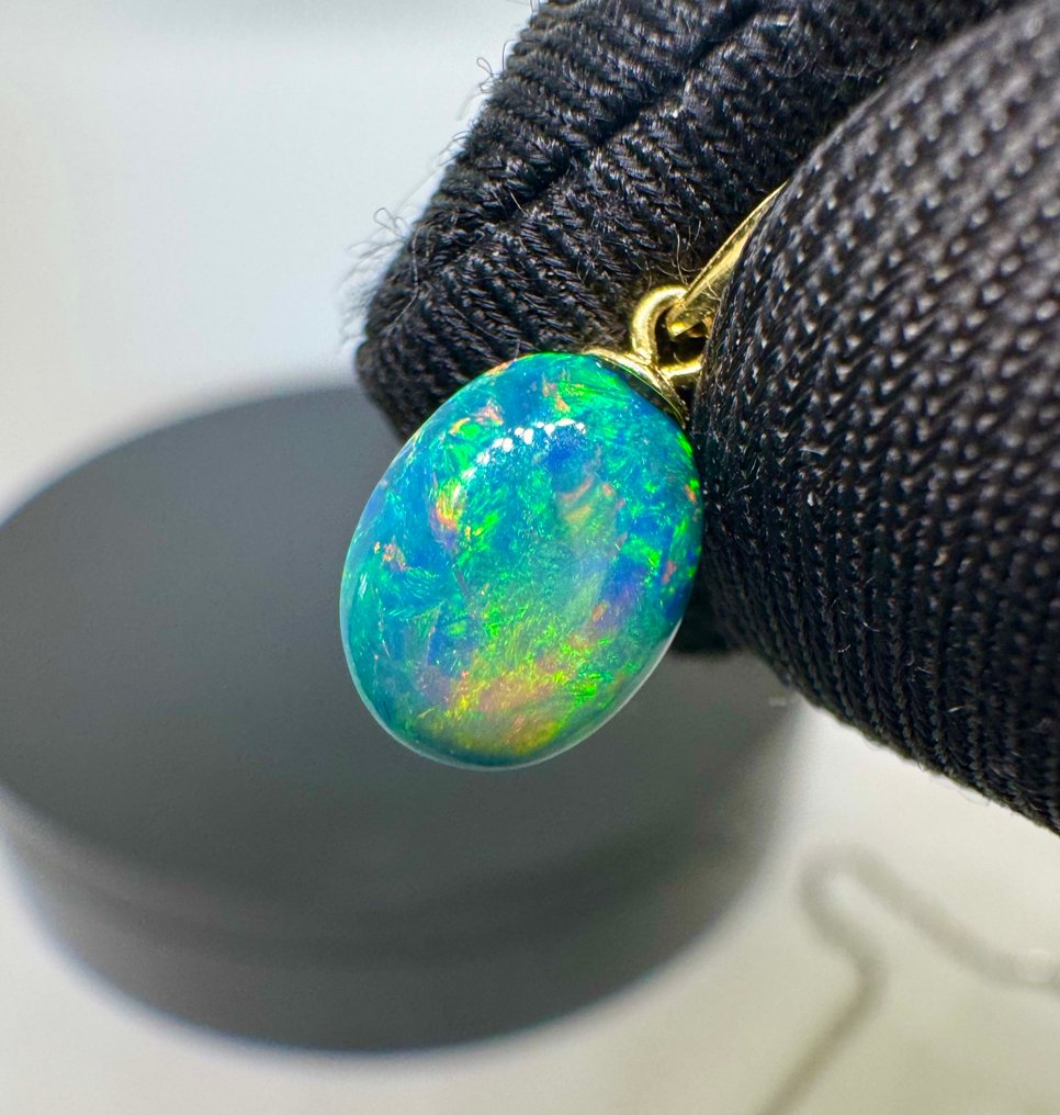 Opaal Hanger - Hoogte: 18 mm - Breedte: 7.5 mm- 0.51 g - (1) #1.0