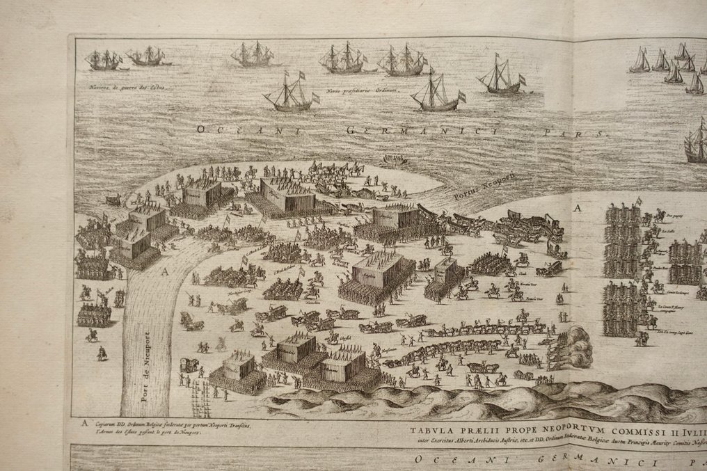 België - Nieuwpoort; Joan Blaeu - Slag bij Nieuwpoort - 1649 #2.1