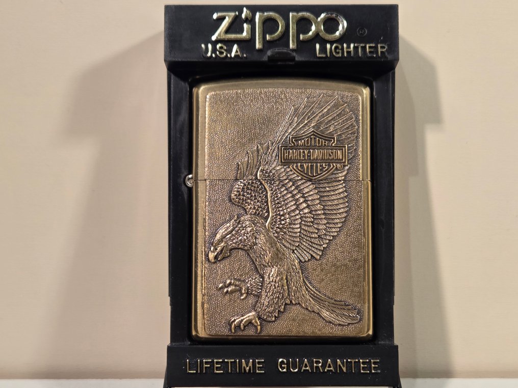 Zippo - Harley Davidson -Barrett Smythe- Eagle Shield & Wings - Isqueiro - Latão #2.1