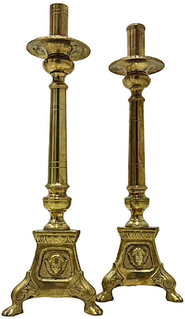 燭台 (2) - 铜鎏金 - 教堂的烛台一对 #1.0