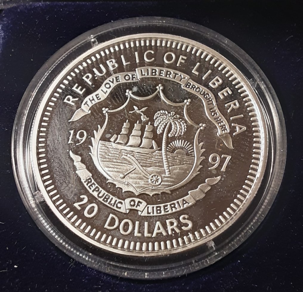 Libéria. 20 Dollars 1997  (Sans prix de réserve) #1.0