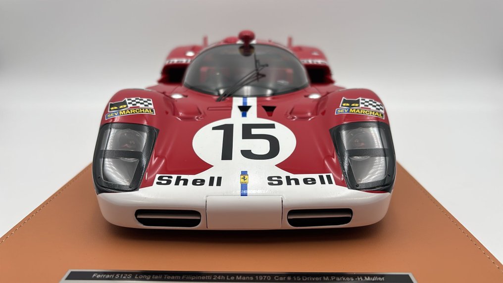 Tecnomodel 1:12 - 模型汽车 - Ferrari 512S Long Tail Team Filipinetti n.15 24h Le Mans 1970 - (cod.45) #1.0