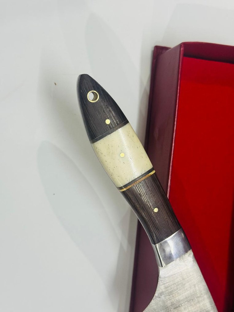 廚刀 - Chef's knife -  日本厨师刀（0165） - 由1095/15N20折叠钢制成的刀刃 - 日本 - 厨房厨师刀 #3.2