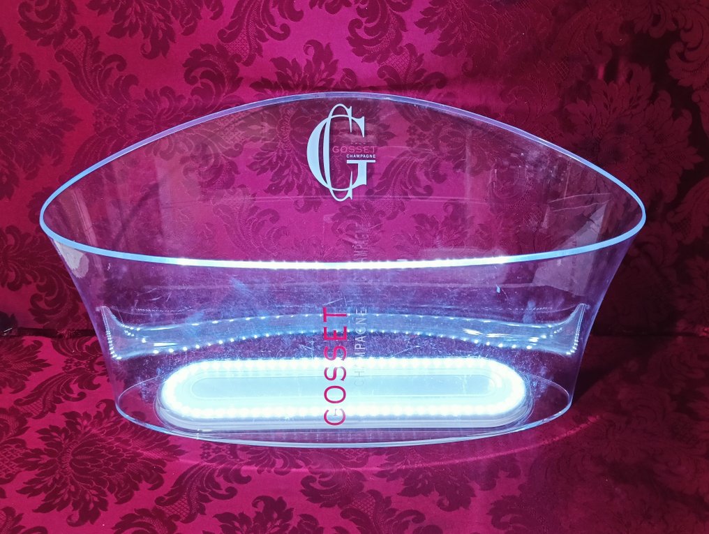 Samppanjan jäähdytin -  Gosset Champagne - suuri samppanjalämmitin led-valoilla, Italesse - akryyli - Ei varauksia #1.0