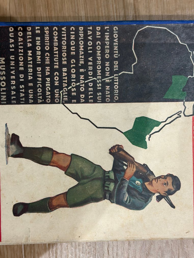 Mussolini - Ventennio - Libro e diploma epoca fascista Balilla - 1938 #1.0