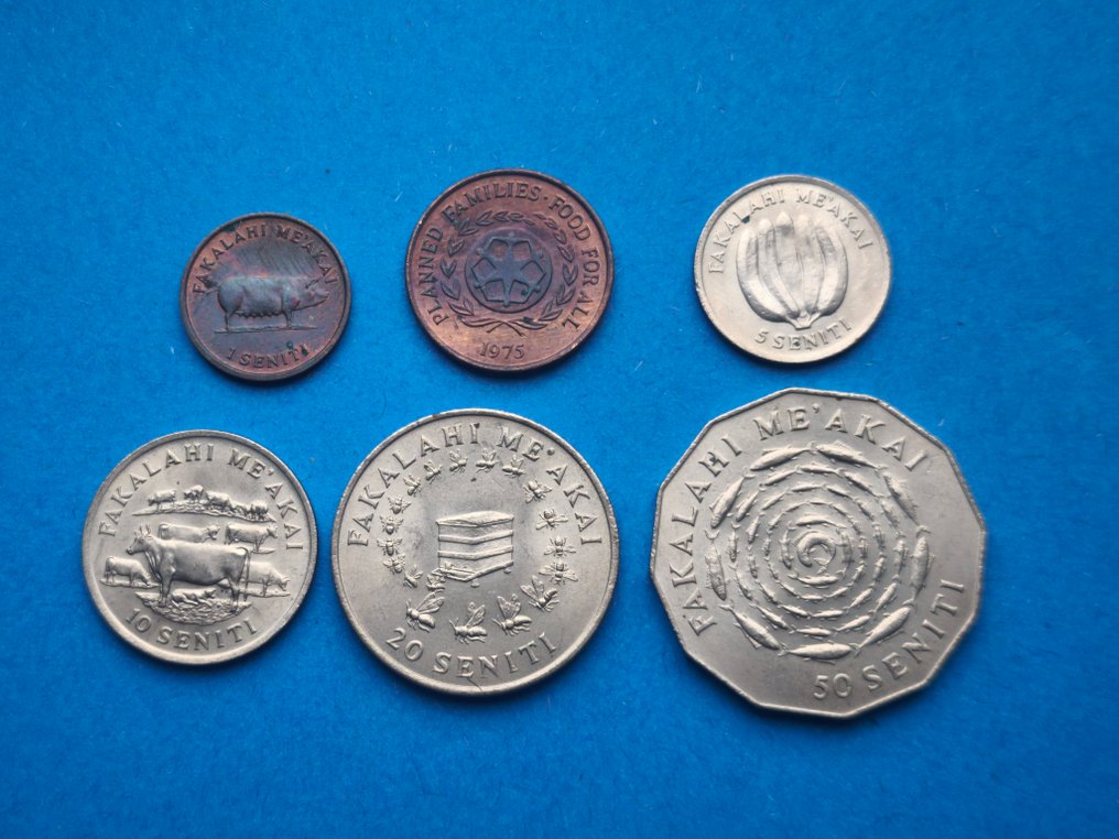 Tonga. FAO Commemorative Coins 1975-1981  (Sem preço de reserva) #4.3