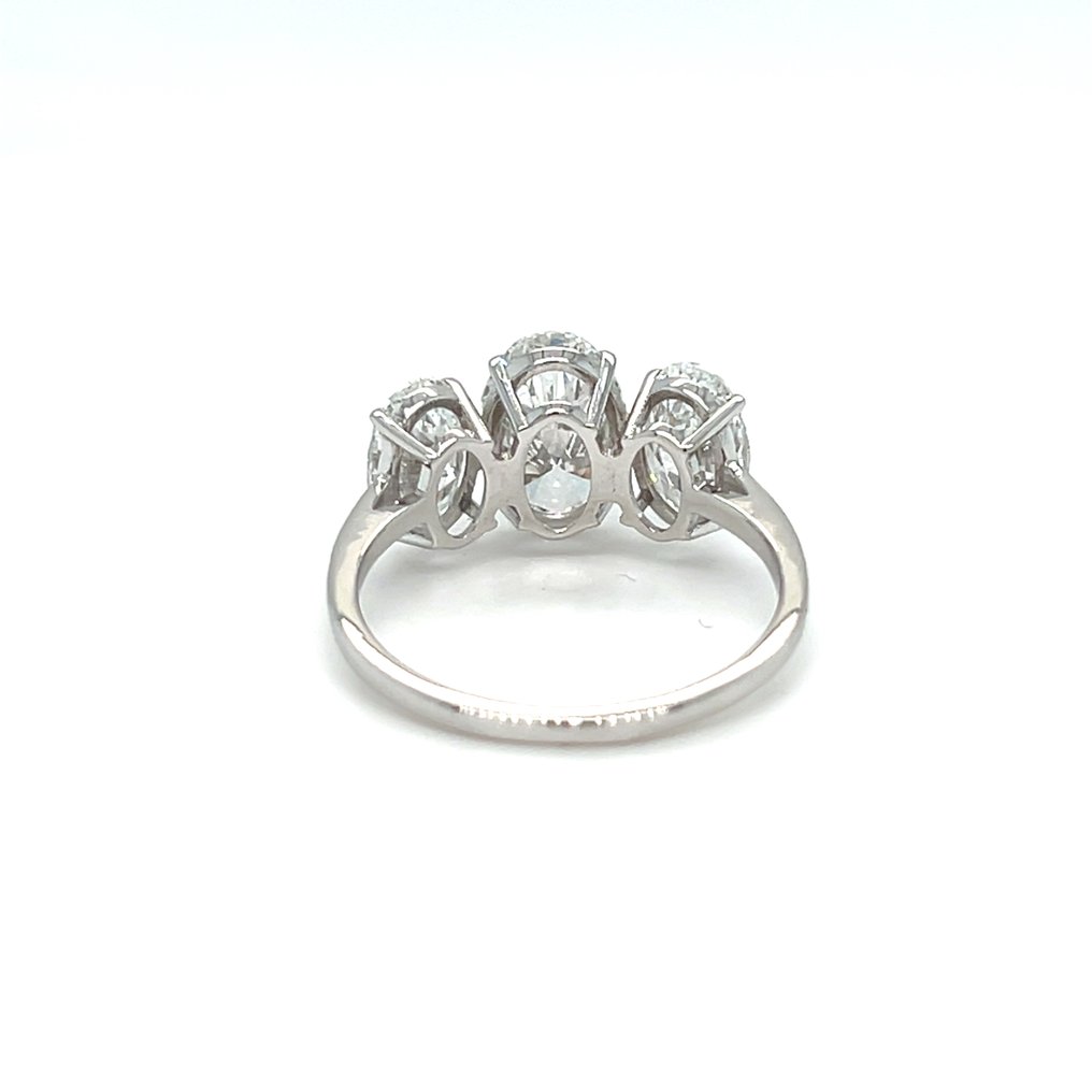 Ring - 14 karaat Witgoud - 4.00ct. tw. Diamant (Lab-grown) - Diamant #4.3