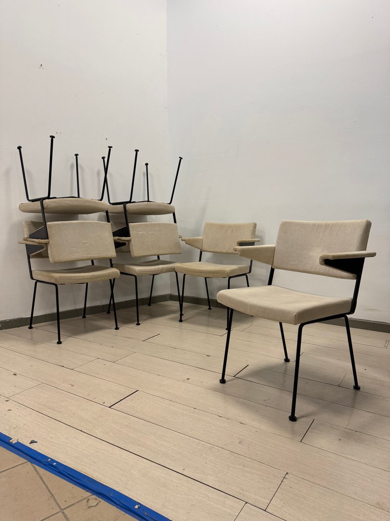 Gispen - André R. Cordemeyer - Καρέκλα (6) - Textile, Σίδερο #1.0