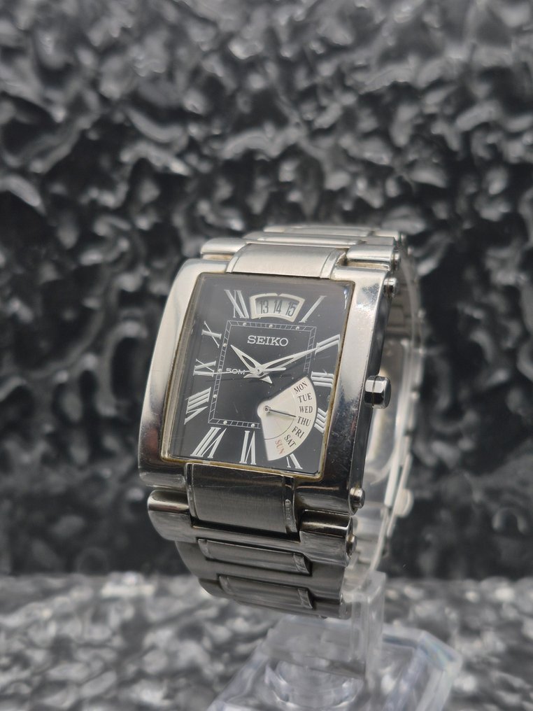 Seiko - Tank Day Date - No Reserve Price - 5Y63-0AC0 - Men - 2010 #1.0