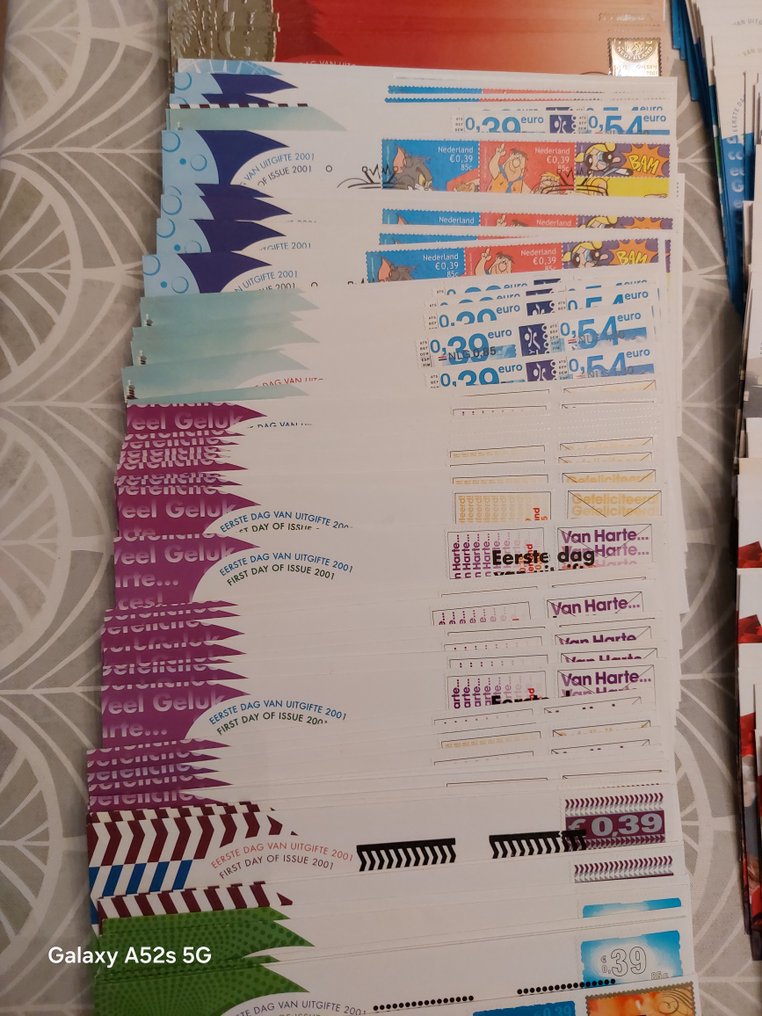 Netherlands  - NETHERLANDS - Batch of fdc's (1285x) between no. 405 and 730 - NVPH 2024 #2.1