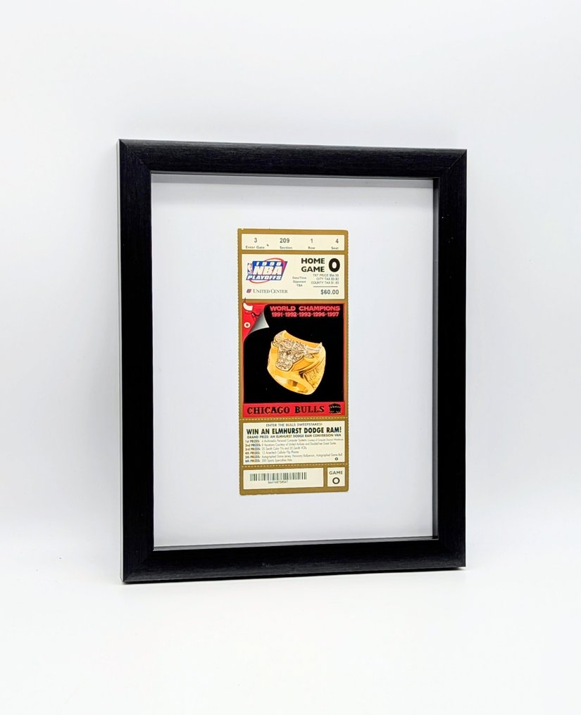 芝加哥公牛队 - NBA - Michael Jordan - 1998 - 门票, 第六届NBA总冠军,季后赛门票 #1.0