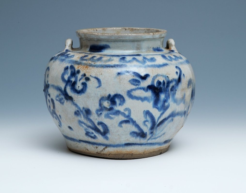 Pot - Keramiek - Ming Swatow blue & white #1.0