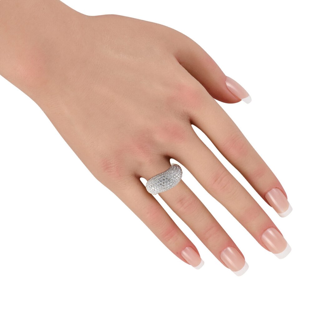 戒指 - 18 克拉 18K白金3.29克拉钻戒, 白金 -  3.29ct. tw. 鉆石 (天然)  #3.2