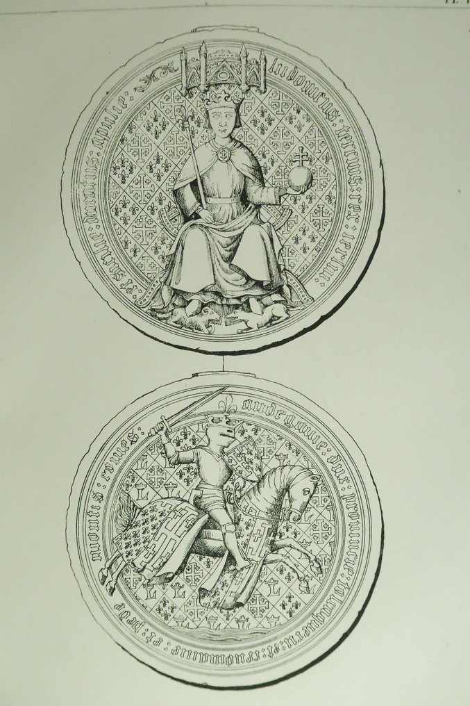 [Sigillographie] Louis Blanchard - Iconographie des sceaux et bulles conservés dans la partie antérieure à 1790 - 1860 #1.0