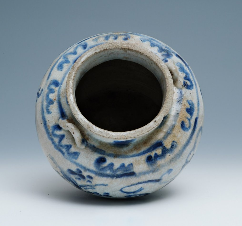 Pot - Keramiek - Ming Swatow blue & white #4.3