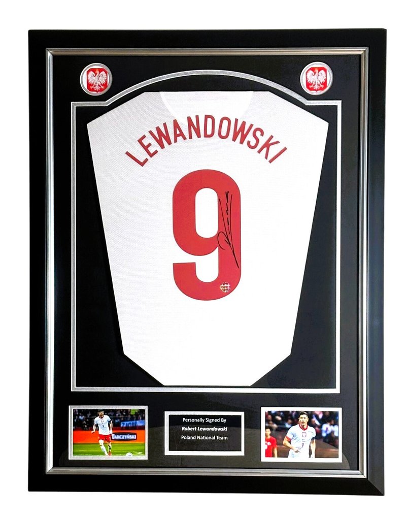 Poland - 世界足球锦标赛 - Robert Lewandowski - Premium Frame – Museum Quality - 球衣 #1.0