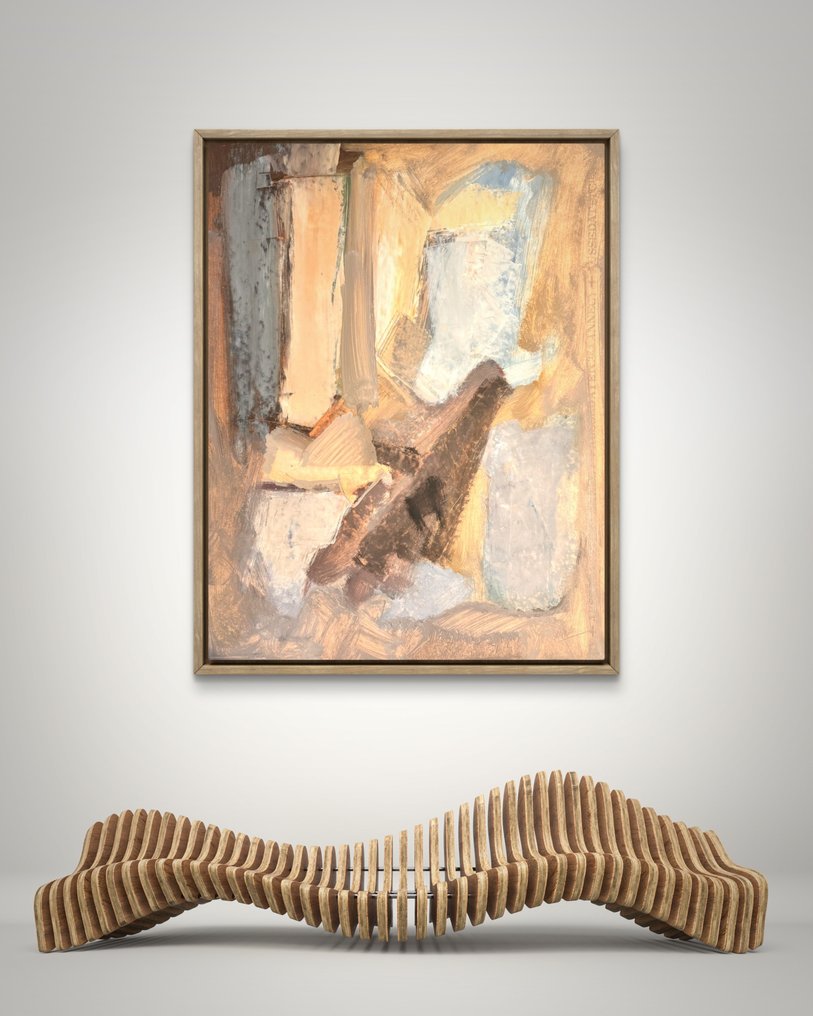 René Mels ( 1909-1977 ) - Composition abstraite circa 1958 #1.0