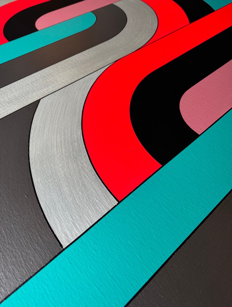 art studio | BRŪT - Abstract N° 2540.1 - XXL - 'CircleLines #06’ #3.2