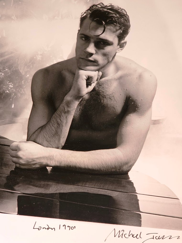 Michael Joseph (1941-) - Jacuzzi James — Seductive Gaze Into Camera #1.0