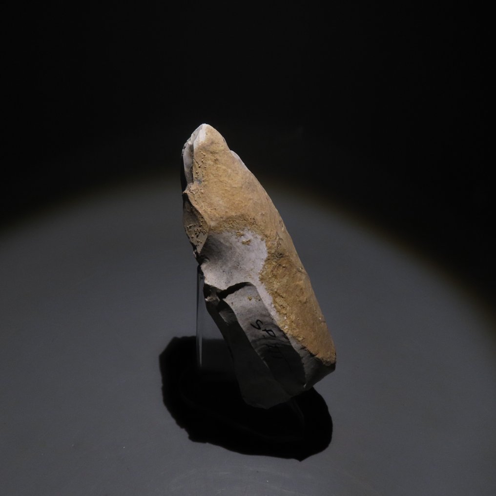 新石器时代 燧石 工具。Spiennes，公元前4500-3500年。高12.5厘米。西班牙进口许可证。  (没有保留价) #2.1