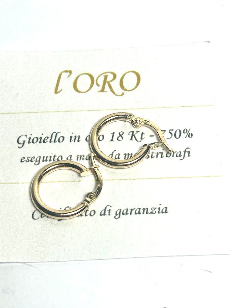 χωρίς τιμή ασφαλείας - Κρίκοι - 18 καράτια Κίτρινο χρυσό #3.2