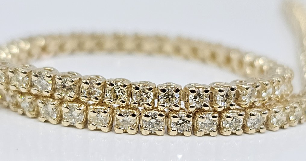 Zonder Minimumprijs - Armband - 14 karaat Geel goud - 1.90ct. tw. Diamant (Natuurlijk) - Diamant - geen reserve collectie vs #4.3