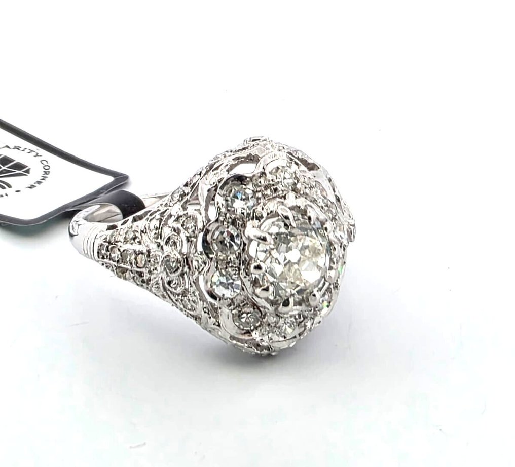 戒指 白金 - 1.20ct. tw. 钻石 (天然) - 钻石 #3.2