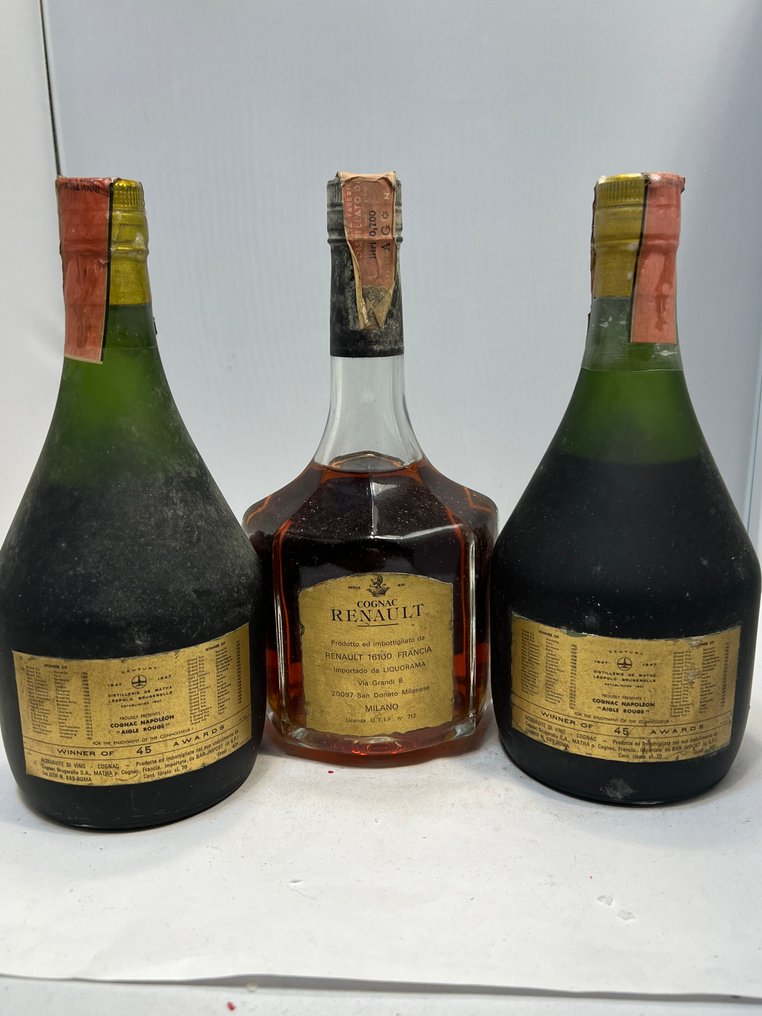 Brugerolle, Renault - VSOP & Luxe + Eclat - b. 1980s - 70cl - 3 bottles #4.3