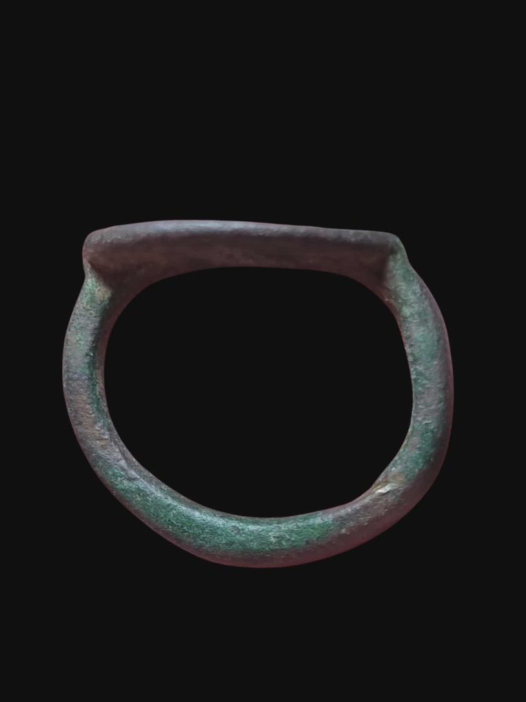 Late Roman Early Byzantine Stunning & Rare Scene Seal Ring #4.3