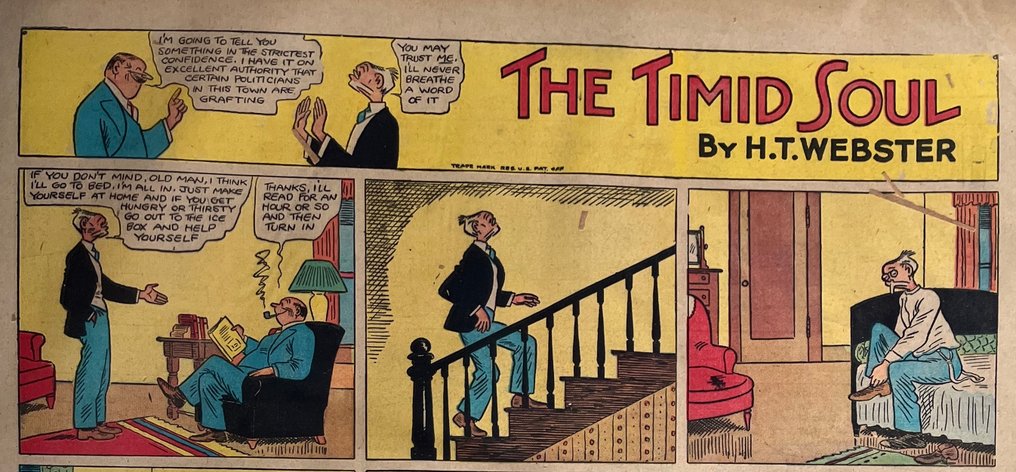 The Shenanigan Kids - The Timid Soul (=Piet Fluwijn-Marc Sleen) and others - 50 Newspaper pages & strips - 1919/1936 #1.0