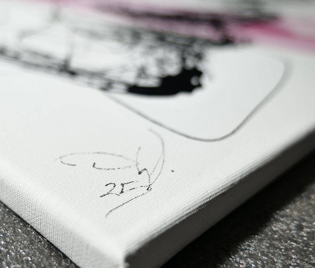 D. Witschkanow - ► “Forbidden fusion of watercolor and acrylic - Redblack Lips" № I (XL) #4.3