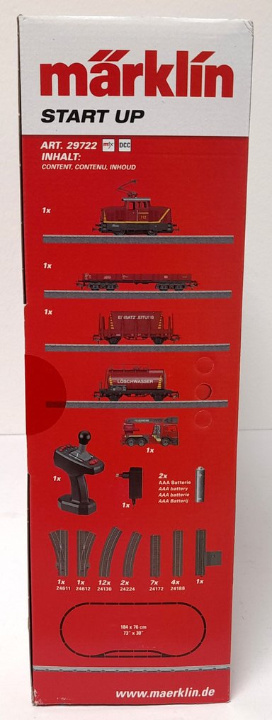 Märklin H0 - 29722 - Carrozza passeggeri di modellini di treni (1) - Märklin Start up - Set di avvio "Vigili del Fuoco" per bambini dai 6 anni in su; Set n. 1 #4.3