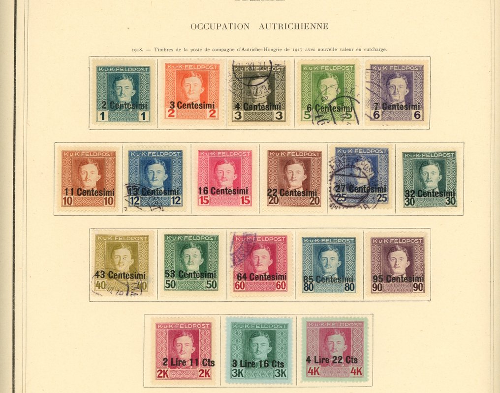 Ιταλία 1918 - Ιταλία / Αυστριακή κατοχή, πλήρες σύνολο, Ταχυδρομείο, φόροι, ... #1.0