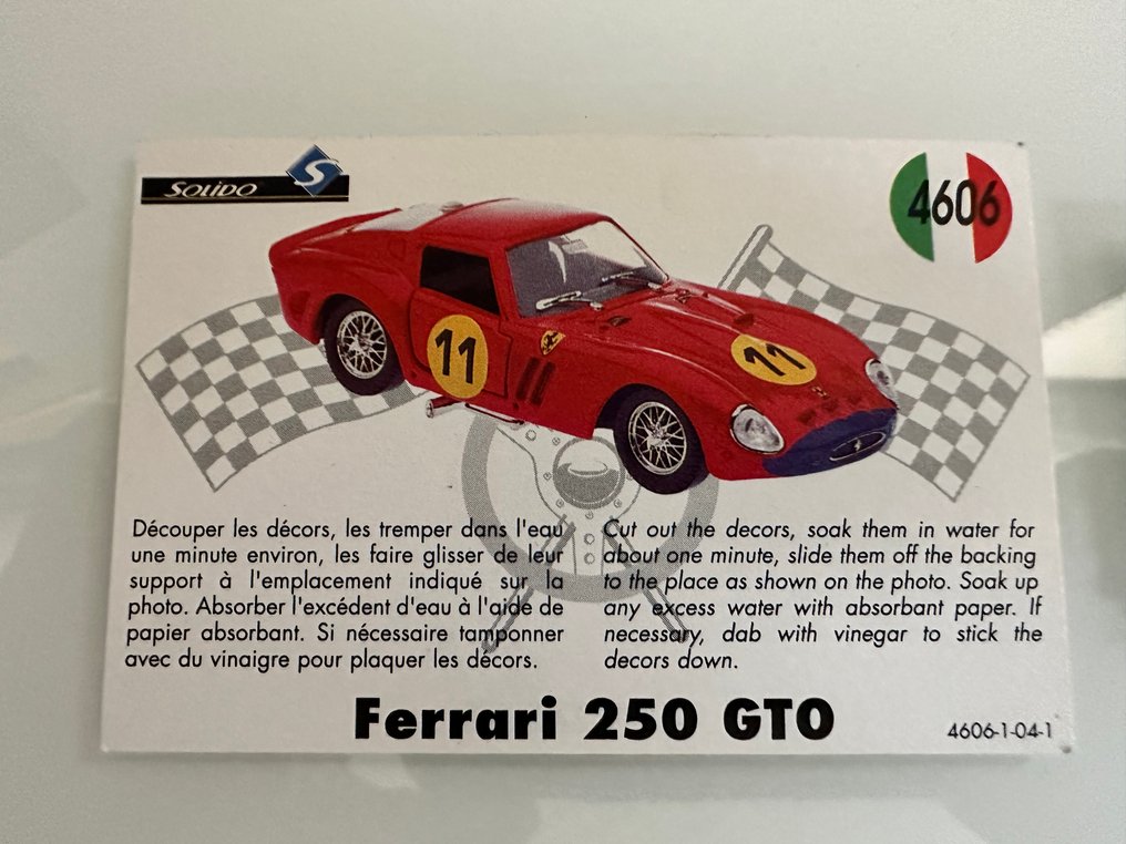 Solido 1:43 - Modelauto - Ferrari 250 GTO - tin can box #3.2