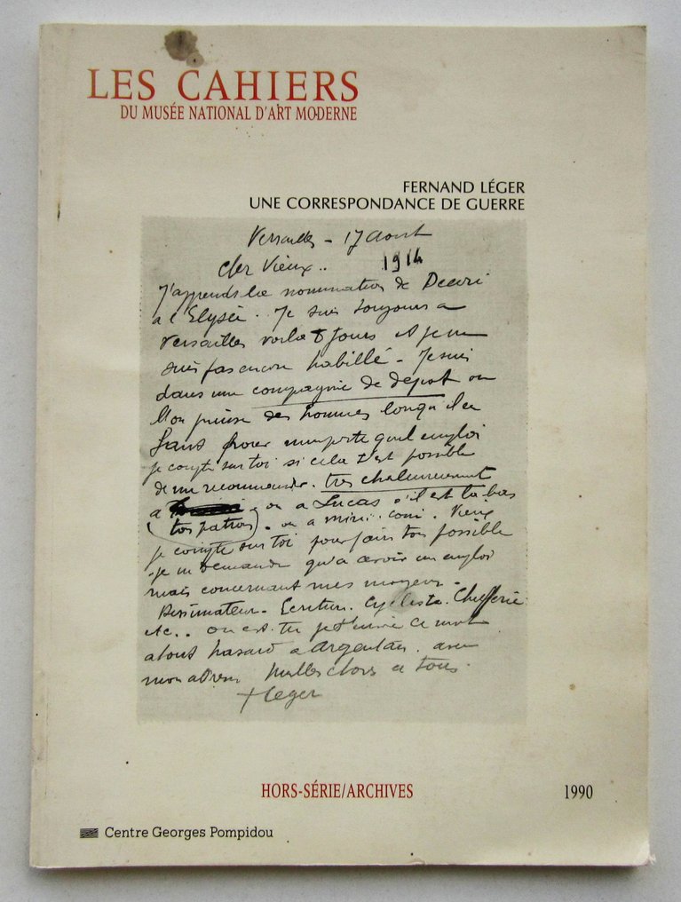 Fernand Léger - Une correspondance de guerre - 1990 #1.0