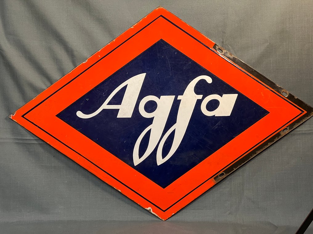 Emaillerie Alsacienne - Agfa - Εμαγιέ πινακίδα - Μέταλλο, Σμάλτο #1.0