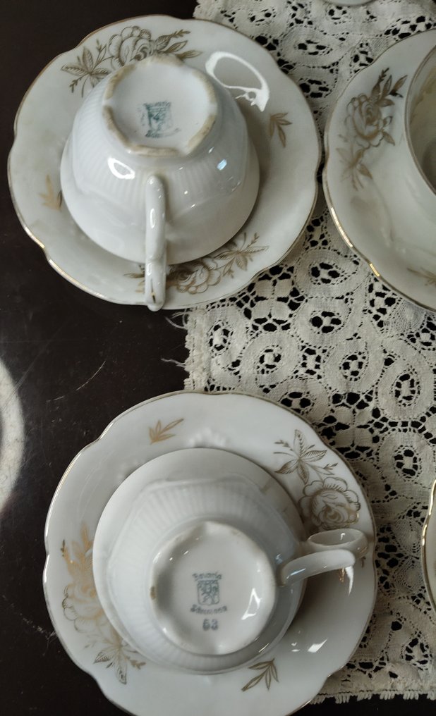 Bavaria - 咖啡用具 - 瓷, 金 - 茶或咖啡的服务 #2.1