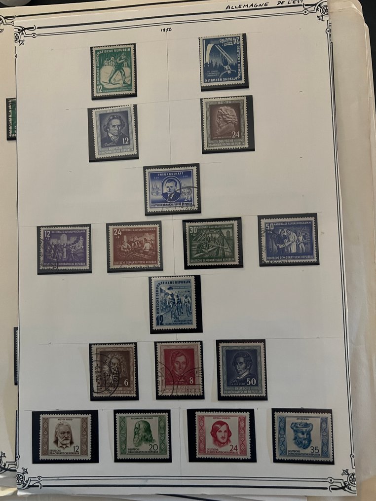 Europa - Zestaw z kolekcji znaczków Niemiec składający się z albumów RDA, Berlin, BRD. - yevert et tellier #4.3