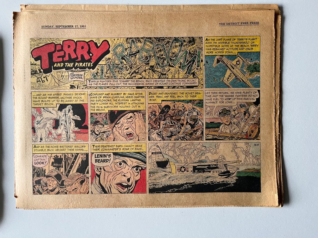 Terry and the Pirates - inspired Buck Danny by Hubinon&Charlier - 50 Newspaper pages - 1961 #4.3
