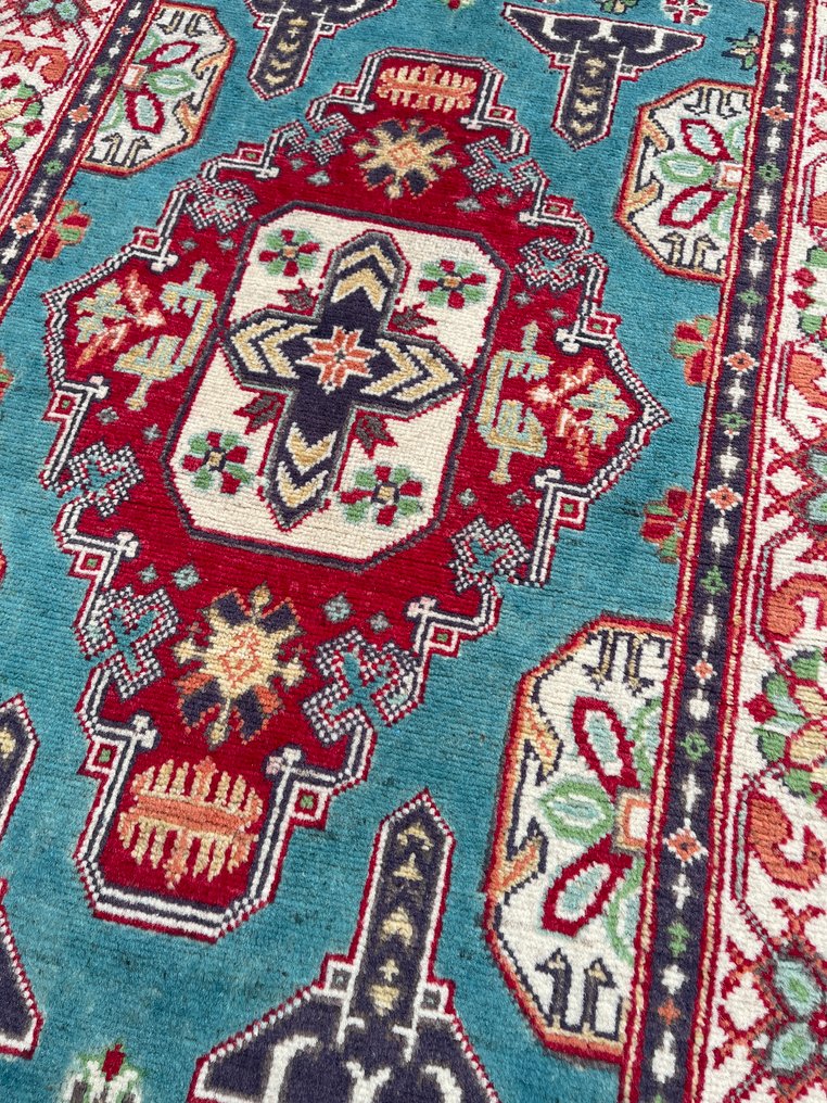 Fine Afghan shawl - new - unused - hand-knotted - wool - new - Carpet - 144 cm - 94 cm #2.1