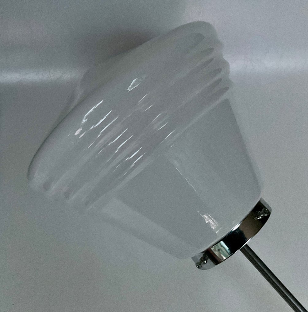 Lampada da soffitto a sospensione - Vetro, Cromato - Luxe Schoollamp #1.0