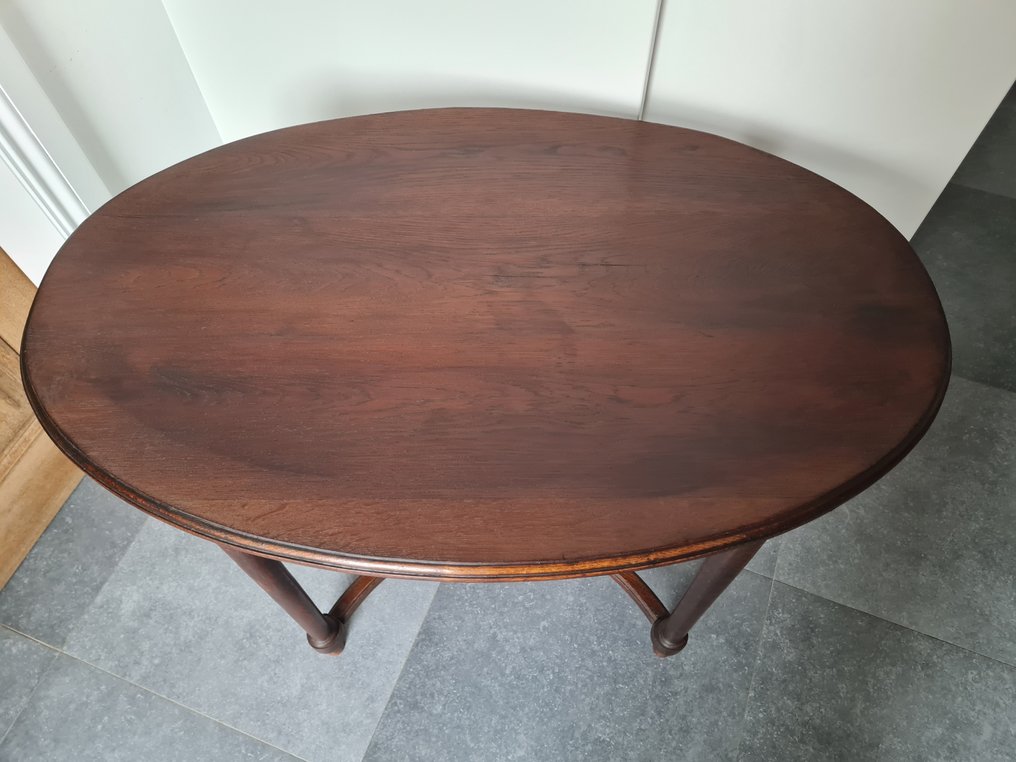 桌 - 优雅的椭圆形桌子 - 新艺术运动/青年风格 - 木 #2.1