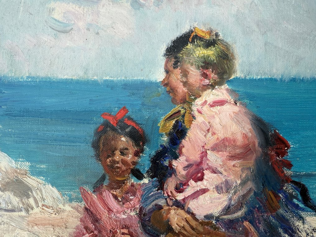 Ignacio Gil Sala (1913–2003) - Calle de Ibiza con niños #2.1