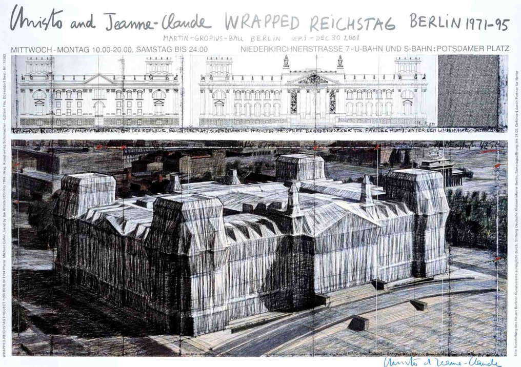 Christo (1935-2020) - Wrapped Reichtstag Berlin #1.0